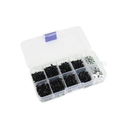 Skruvkit 340st M3 skruv och brickor