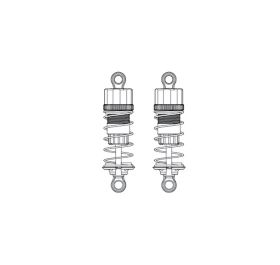 Fron metal oil-filled shock absorber