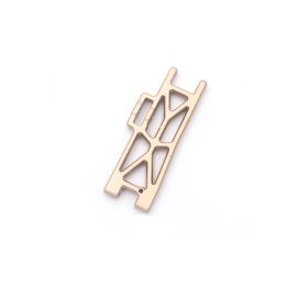 Suspension arm metal back